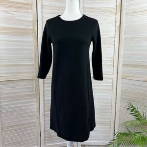 Boden Black Knit Midi Dress 4 Long